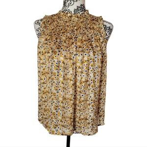Rachel Zoe floral sleeveless blouse size XS​
